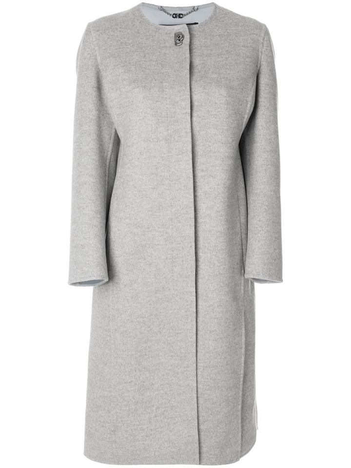 Salvatore Ferragamo Felt Coat - Grey