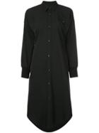 Yohji Yamamoto Vintage Shift Shirt Dress - Black