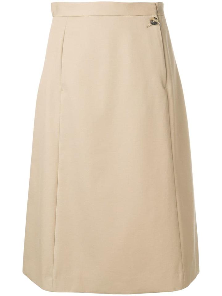 Maison Margiela Open Pocket Midi Skirt - Neutrals