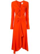 Dion Lee Pierced Midi Dress - Orange