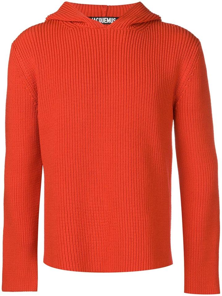 Jacquemus La Maille Capuche Jumper - Red