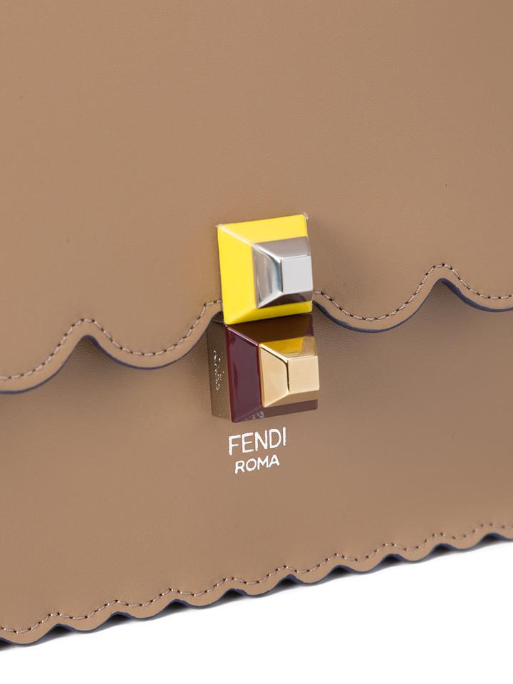 Fendi - Small Kan I Shoulder Bag - Women - Leather - One Size, Nude/neutrals, Leather