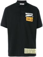 Jw Anderson Patch Detail Polo Shirt - Black