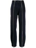 Katharine Hamnett London High Rise Zipper Jeans - Blue