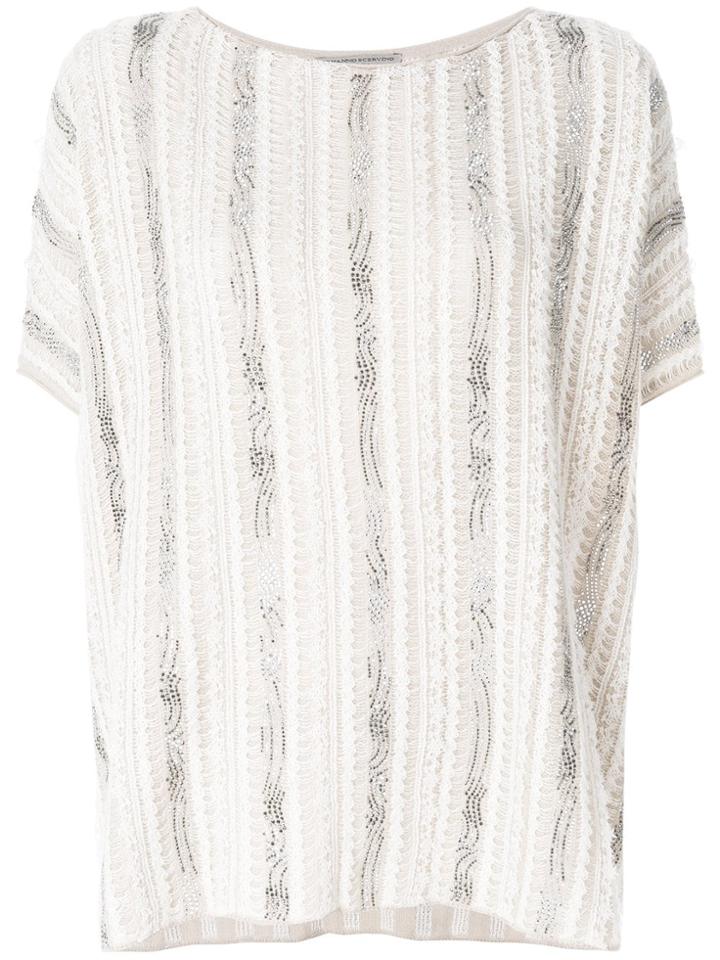 Ermanno Scervino Oversized Slouchy T-shirt - Neutrals