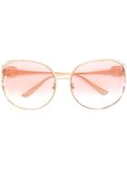 Gucci Eyewear Oversized Round-frame Sunglasses - Metallic