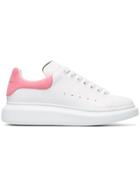 Alexander Mcqueen Exaggerated Leather Sneakers - White