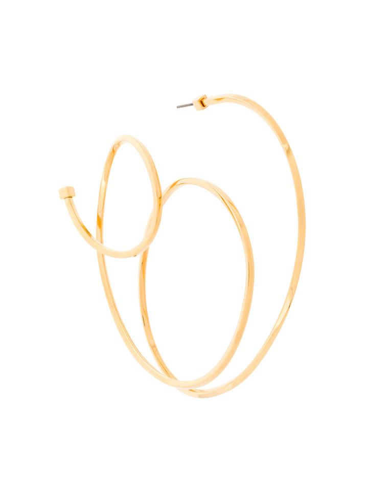 Balenciaga Round Elastic Earring - Metallic