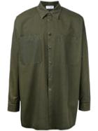 Faith Connexion - Chest Pocket Overshirt - Men - Cotton - M, Green, Cotton