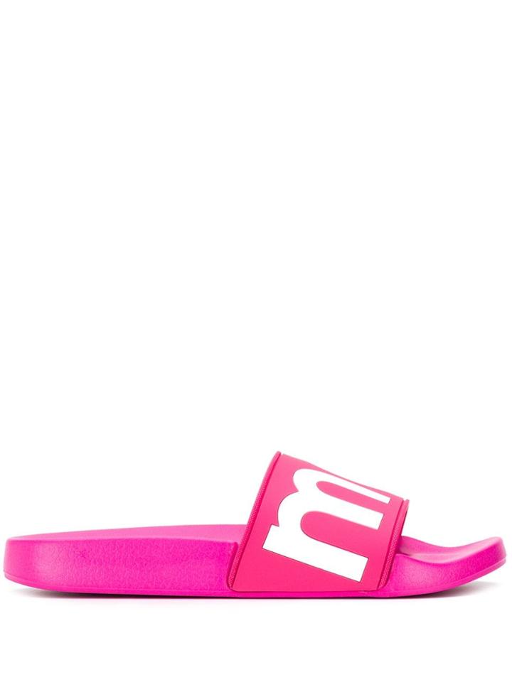 Isabel Marant Fuchsia Pink Sliders