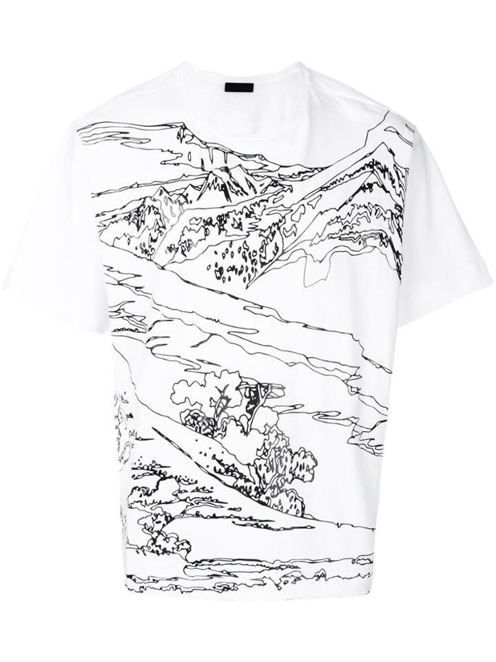 Diesel Black Gold Mountain T-shirt - White