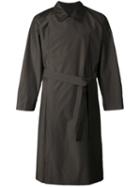 E. Tautz Double Breasted Trench Coat, Men's, Size: Xs, Brown, Nylon/wool