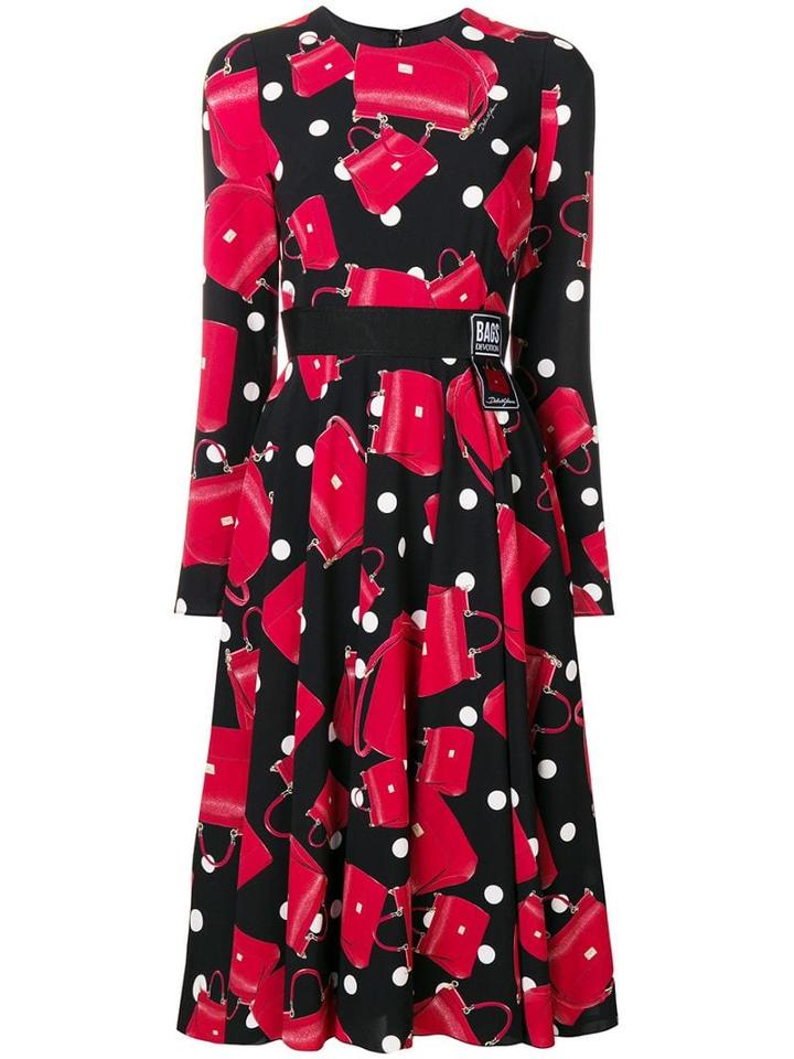 Dolce & Gabbana Sicily Bag-print Dress - Black