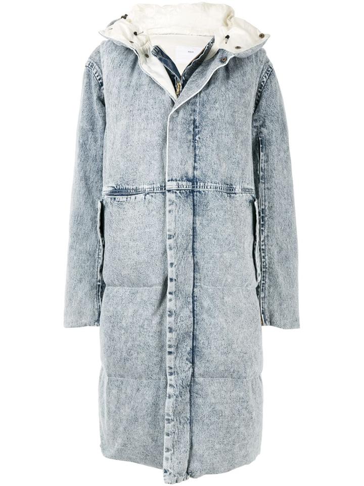 Toga Pulla Layered Padded Coat - Blue