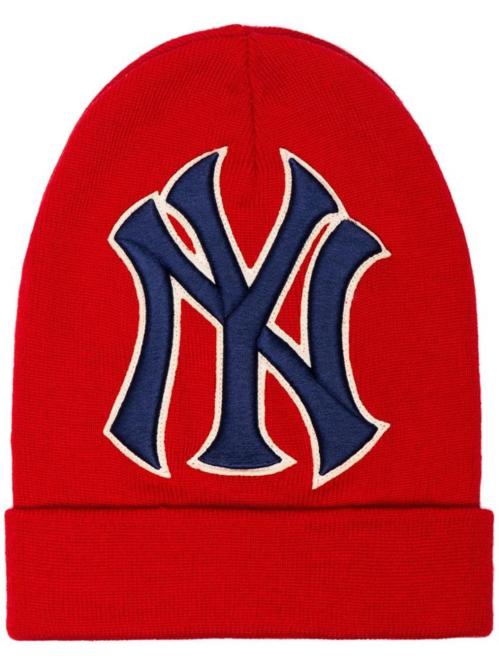 Gucci Red New York Yankees Wool Beanie