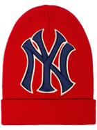 Gucci Red New York Yankees Wool Beanie