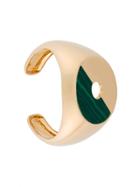 Eshvi Malachite Resin Disc Cuff - Green