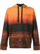Osklen - Sunset Print Hoodie - Men - Cotton - P, Yellow/orange, Cotton