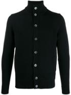 Zanone Buttoned Knit Cardigan - Black