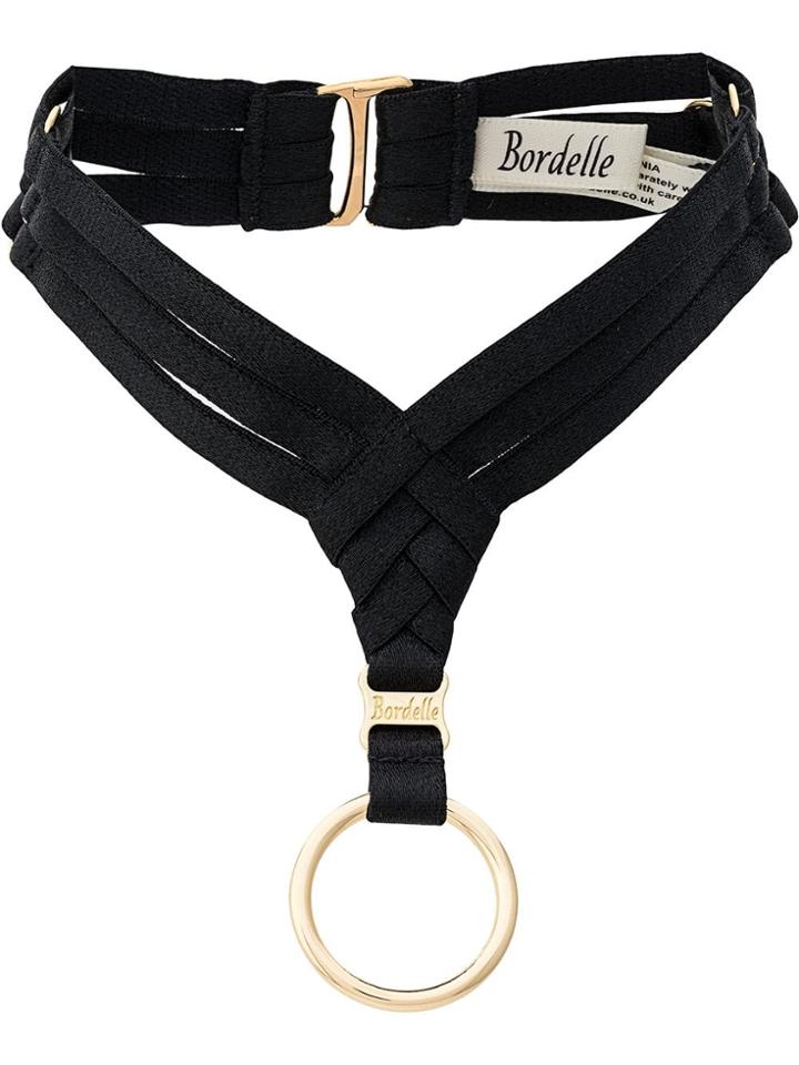 Bordelle Multi Strand Hoop Necklace - Black