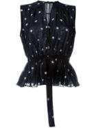 Francesco Scognamiglio Star Print Sleeveless Top