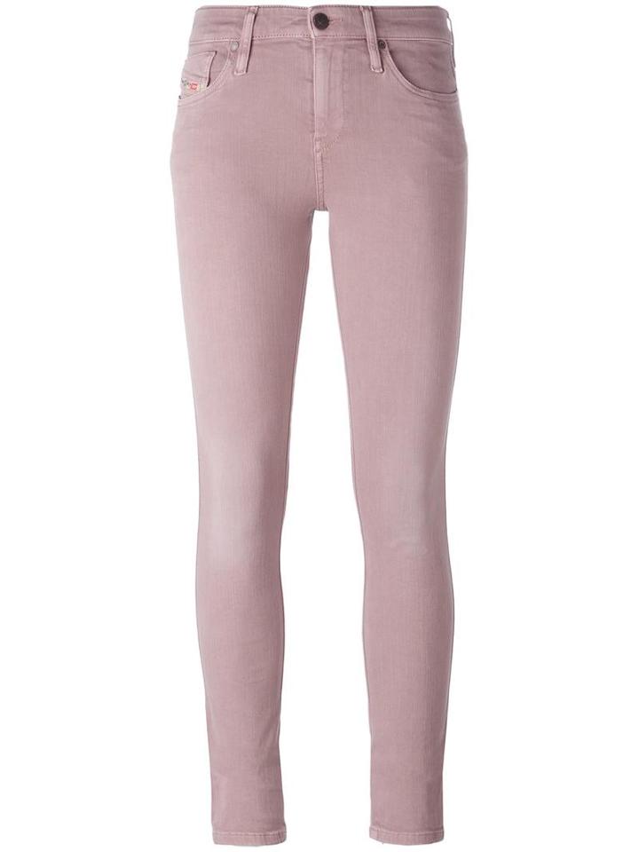 Diesel Skinny Jeans, Women's, Size: 26, Pink/purple, Cotton/polyester/spandex/elastane