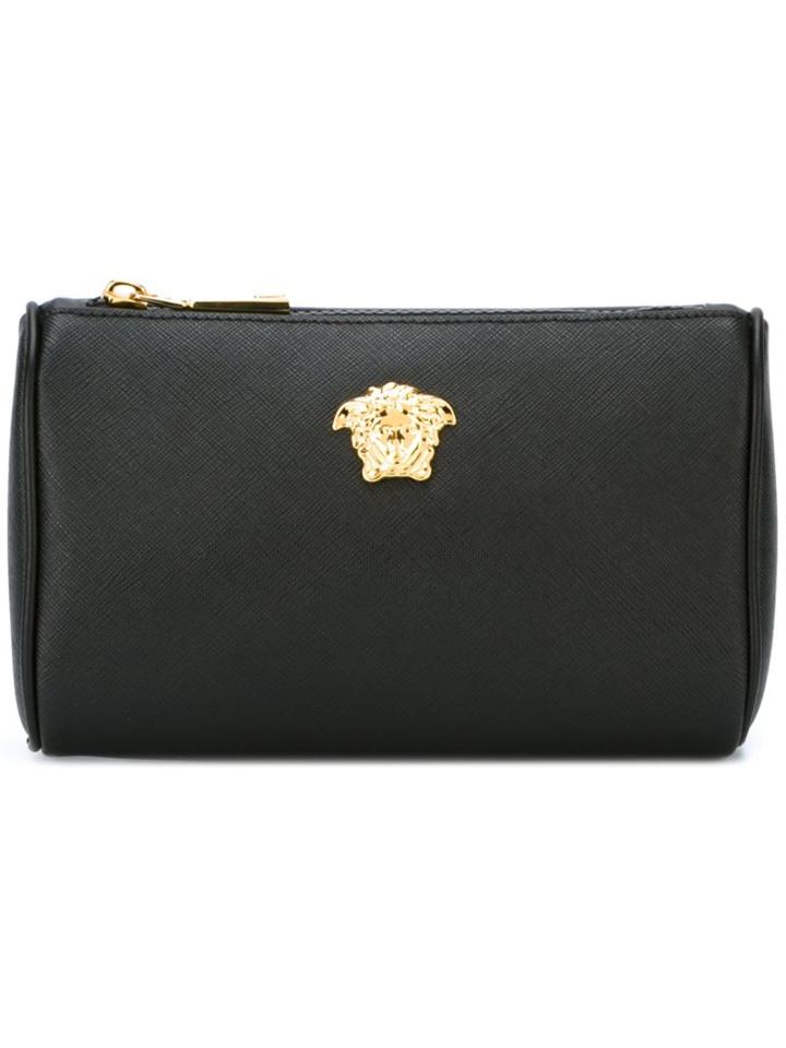 Versace Medusa Clutch, Women's, Black, Polyurethane