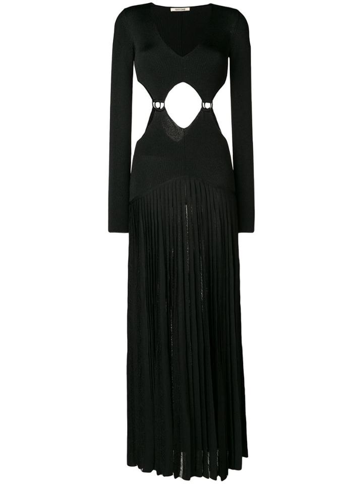 Roberto Cavalli Cut Out Long Dress - Black