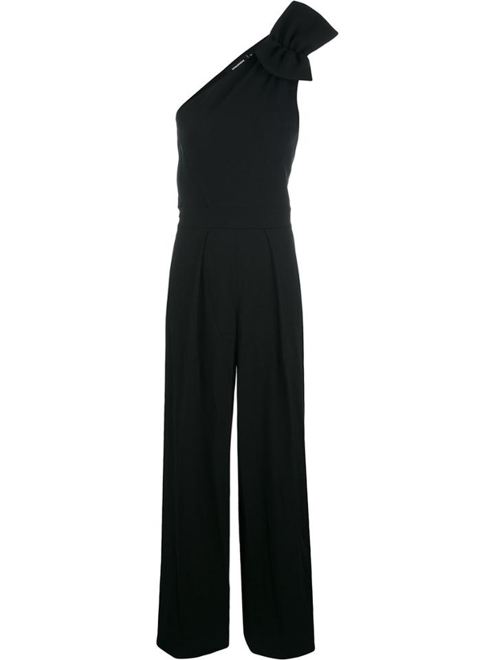 Dsquared2 One Shoulder Jumpsuit - Black