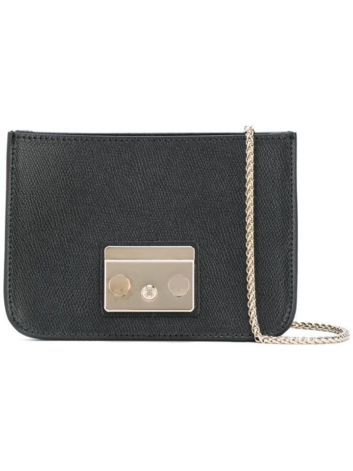 Furla Mini Shoulder Bag, Women's, Black, Calf Leather