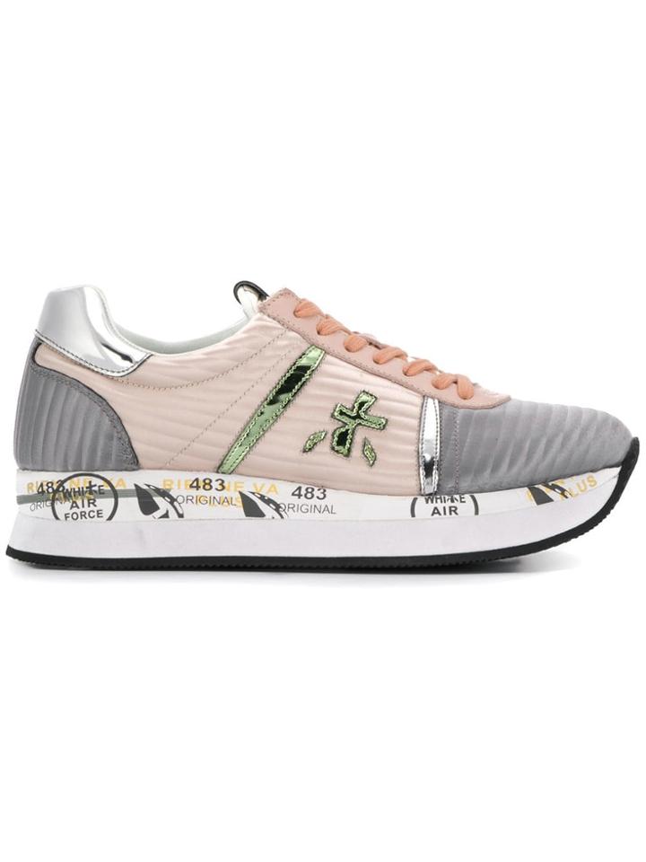 White Premiata Conny Sneakers - Pink