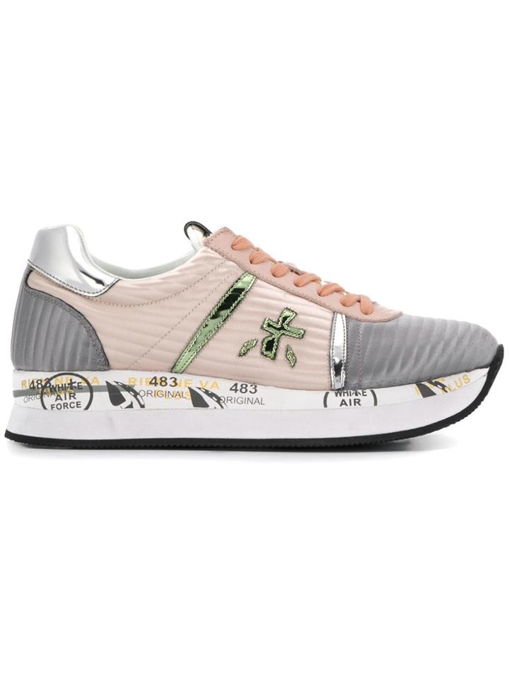 White Premiata Conny Sneakers - Pink