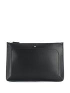 Montblanc Logo Plaque Clutch - Black