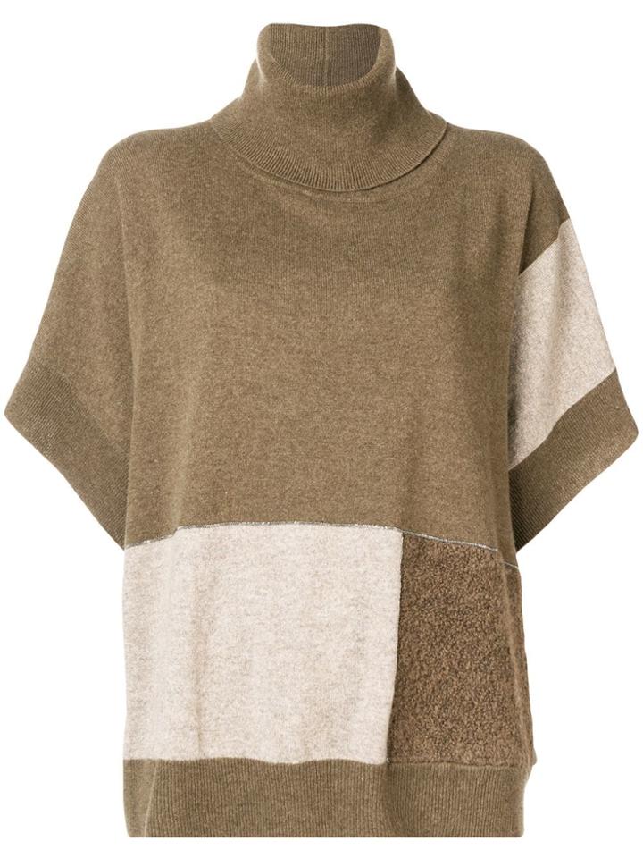 Fabiana Filippi Colour Block Knit Jumper - Neutrals