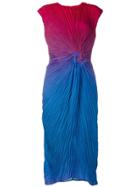 Sies Marjan Degrade Plissé Midi Dress - Blue