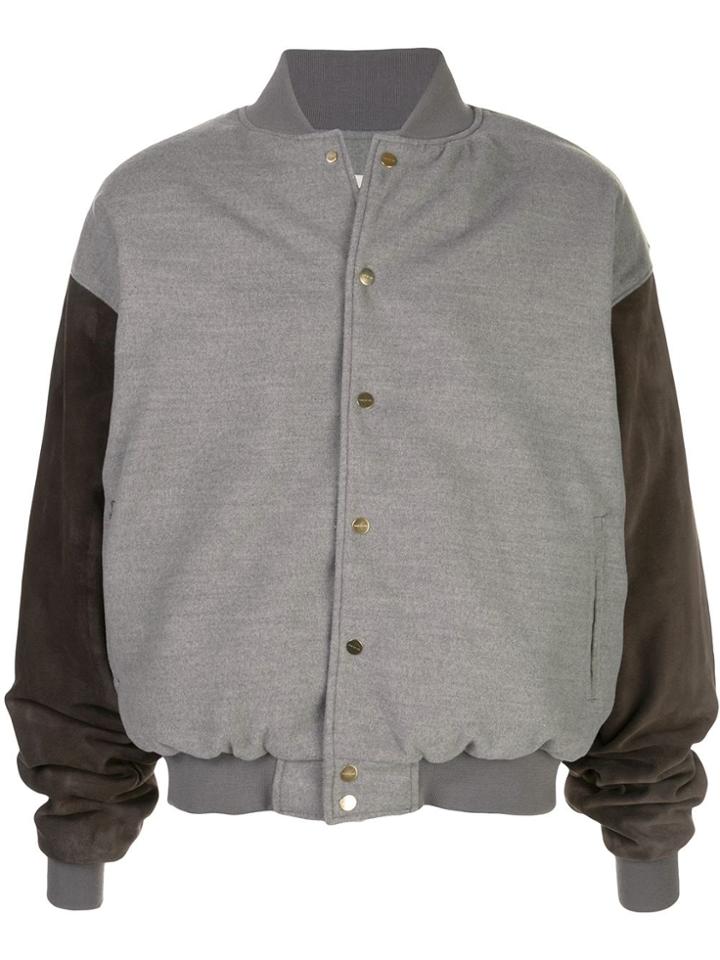 Fear Of God Contrast Bomber Jacket - Grey