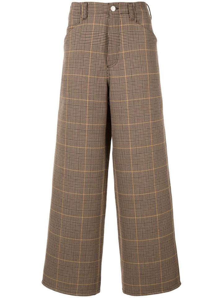 Marni Check Weave Trousers - Brown