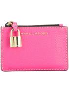 Marc Jacobs The Grind Top Zip Wallet - Pink & Purple