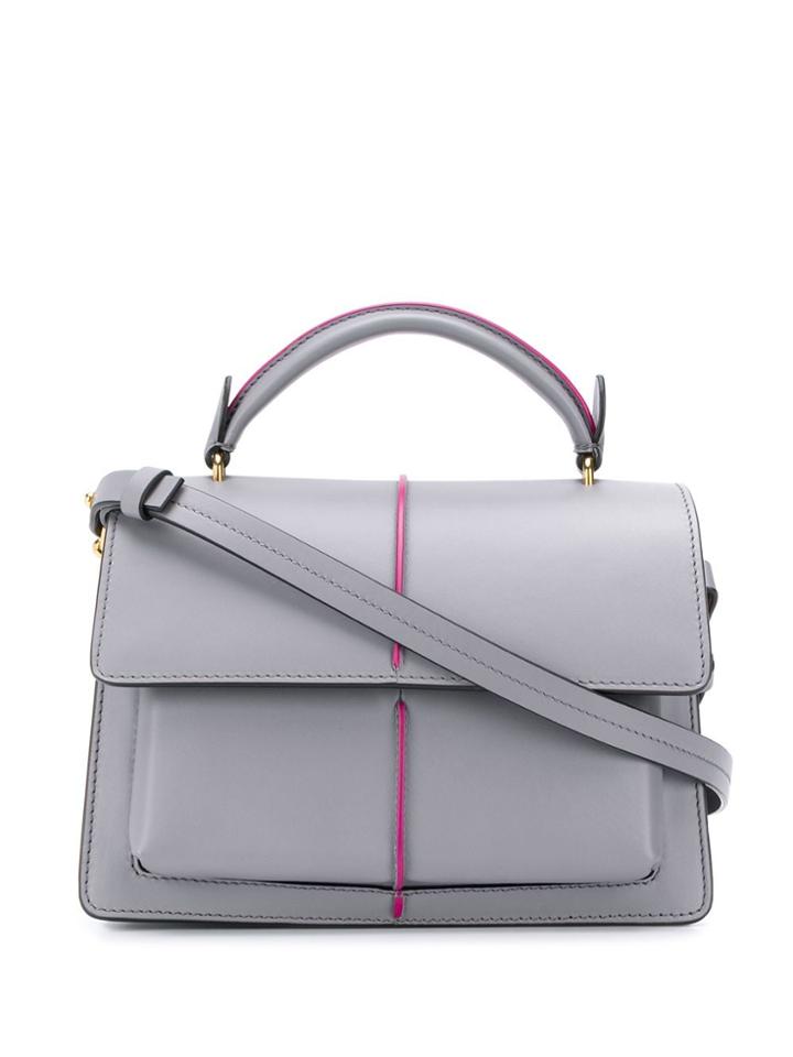 Marni Medium Attache' Shoulder Bag - Grey
