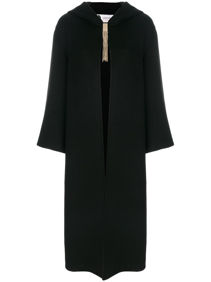 Lanvin Chain Tassel Embellished Coat - Black