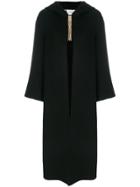 Lanvin Chain Tassel Embellished Coat - Black