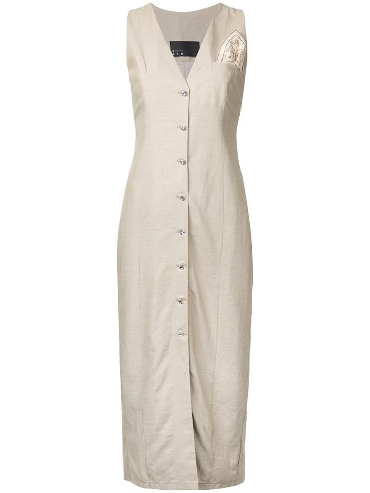 N Duo Waist-coat Style Dress - Brown