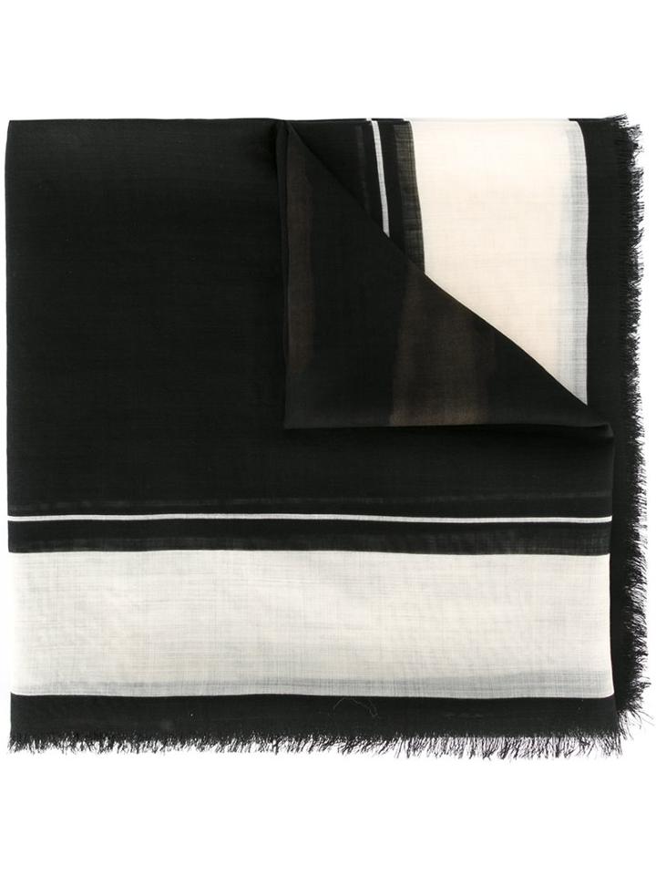 Givenchy Rottweiler Printed Scarf, Women's, Black, Wool