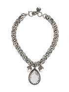 Alexander Mcqueen Jewelled Necklace - Metallic