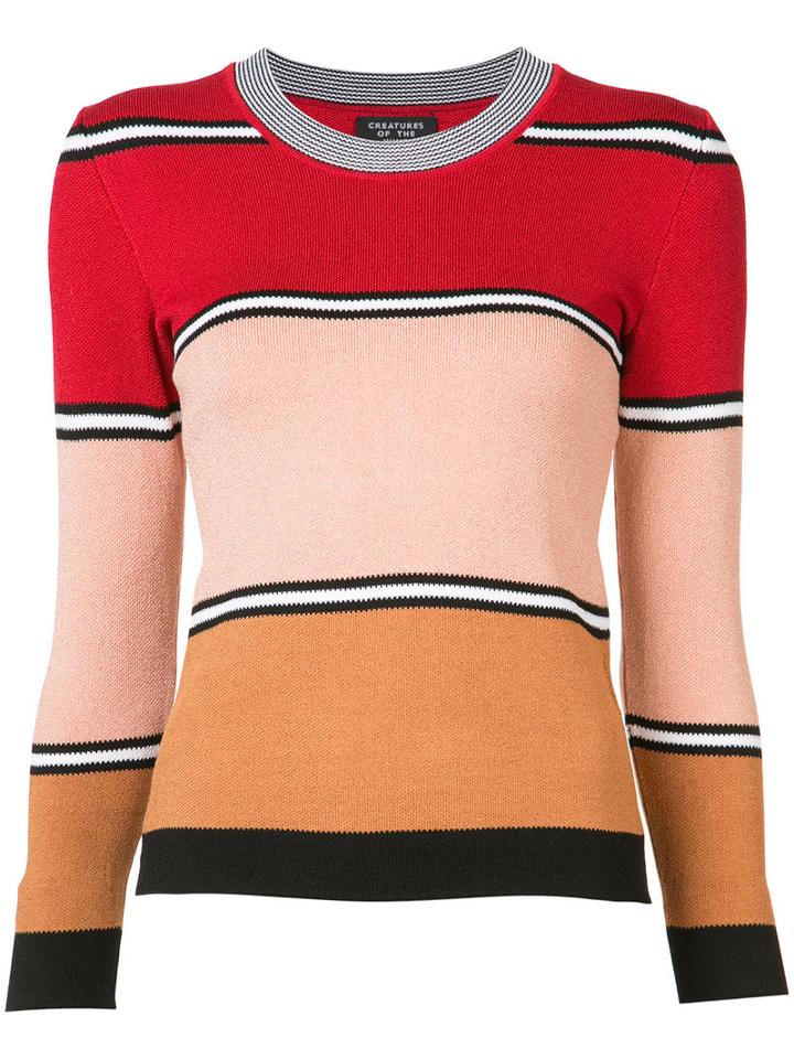 'keido' Sweater - Women - Cotton/viscose - M, Red, Cotton/viscose, Creatures Of The Wind