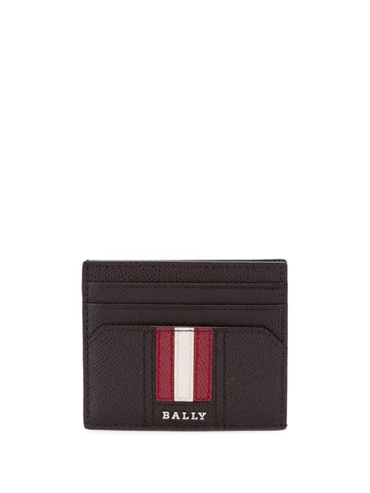 Bally Logo Stripe Wallet - Brown