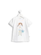 Il Gufo Girl Print T-shirt, Size: 11 Yrs, White