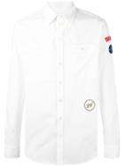 Raf Simons Chest Pockets Shirt, Men's, Size: 50, White, Cotton/polyurethane