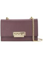 Zac Zac Posen Earthette Chain Shoulder Bag - Pink & Purple