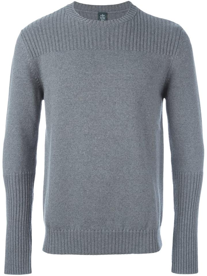 Eleventy Ribbed Knitted Sweater